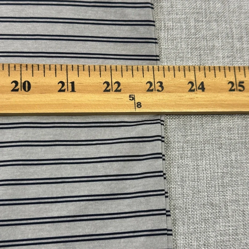Polo Ralph Lauren Performance Golf Polo Shirt Mens L Gray Striped Classic Fit
